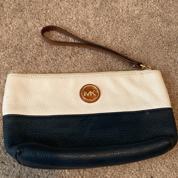 Michael Kors Blue and White Wristlet - Picture 2 of 5